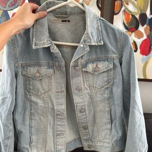 Topshop Light Blue Denim Jacket